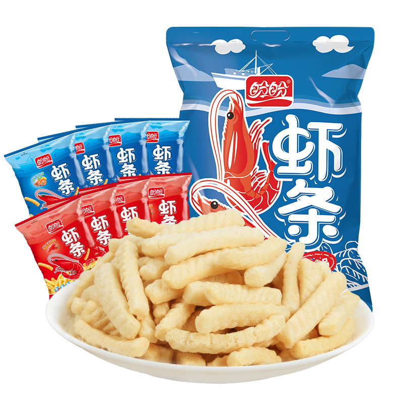 盼盼虾条薯片膨化休闲零食大礼包400g