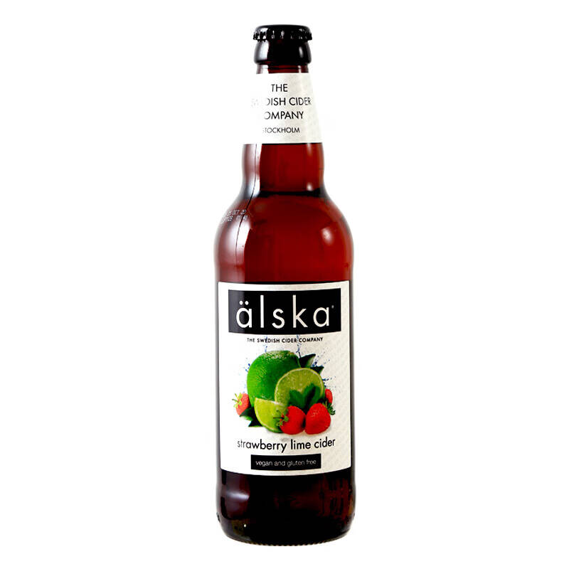 英国艾斯卡Alska草莓青柠味进口啤酒