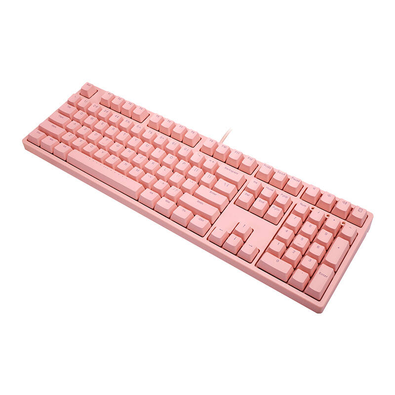 ikbc粉色有线机械键盘