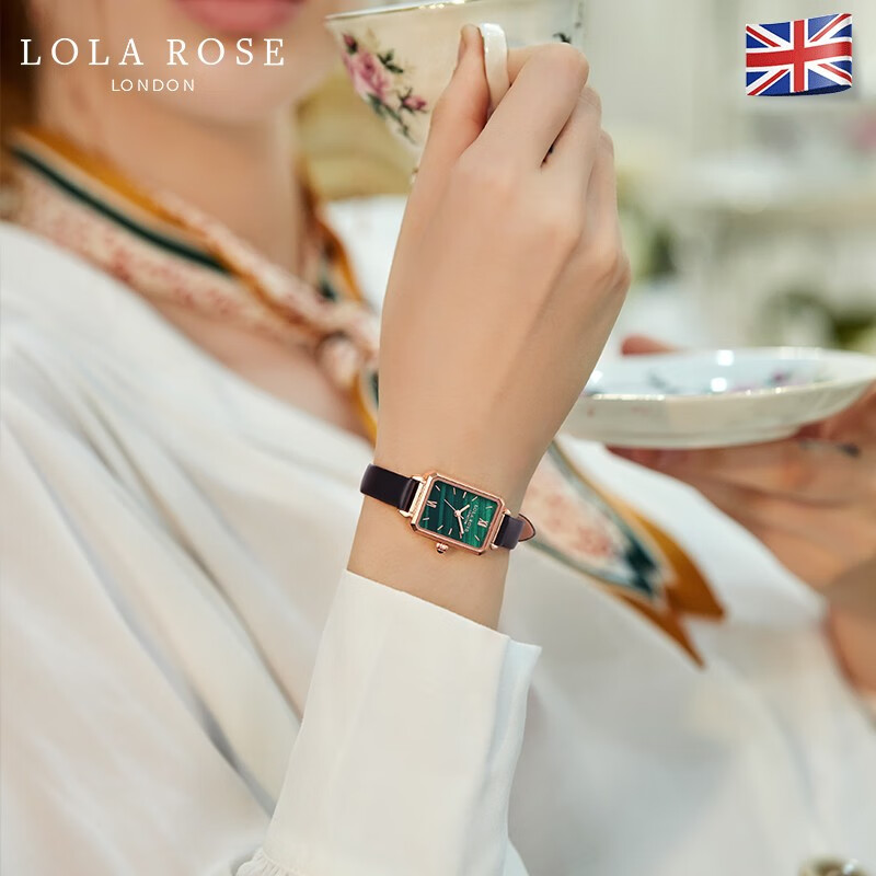 Lola Rose时尚防水石英小绿表，送女朋友经典生日礼物