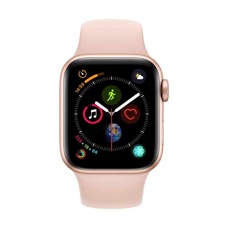 Apple 粉砂色运动型手表图片