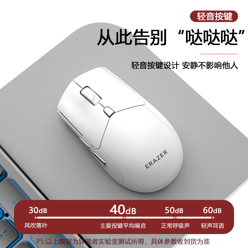 联想异能者无线鼠标，双模无线2.4G/蓝牙5.1
