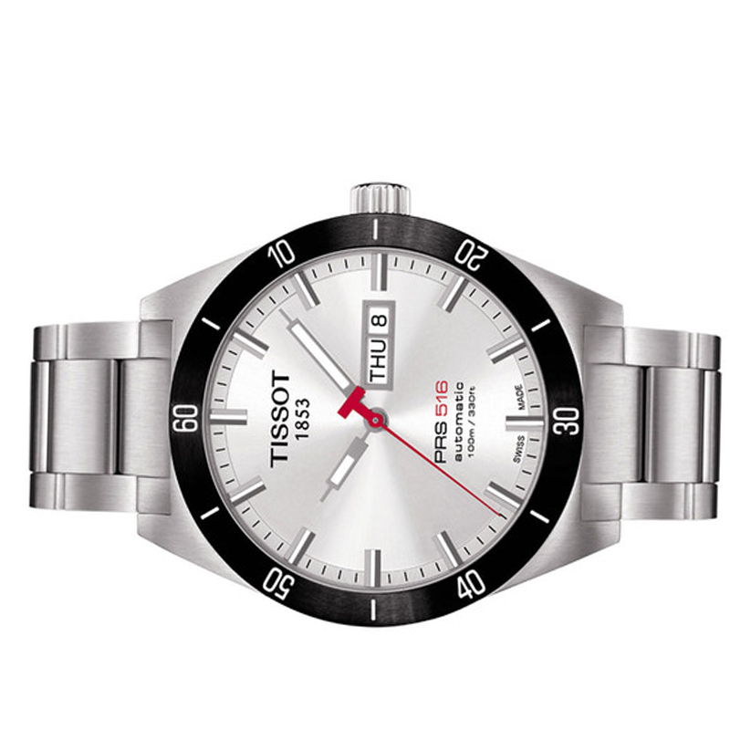 天梭tissotprs516系列机械男表t0444302103100