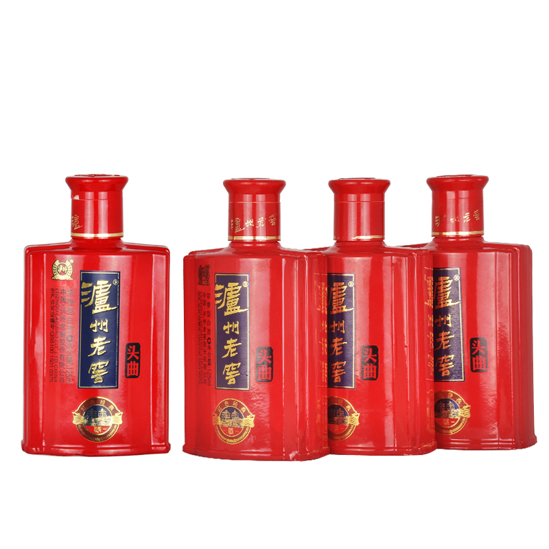 泸州老窖头曲经典四小瓶装铁盒52度125ml4