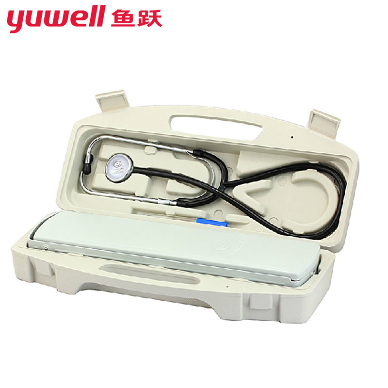 鱼跃水银血压计台式 听诊器a型(精装)家用臂式量血压测量仪器表鱼跃