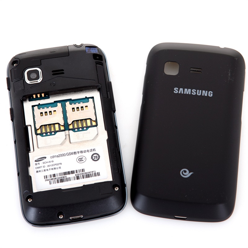 三星(samsung)i519 3g手机(黑色)cdma2000/gsm 双模双待 购机送费