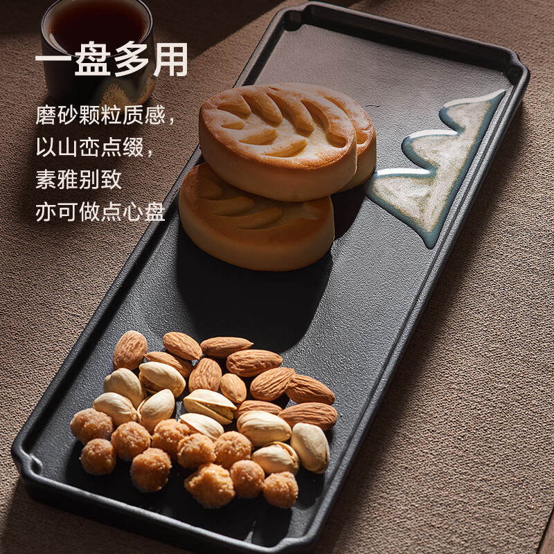京造手绘釉上彩茶具套装，功夫茶具7件套