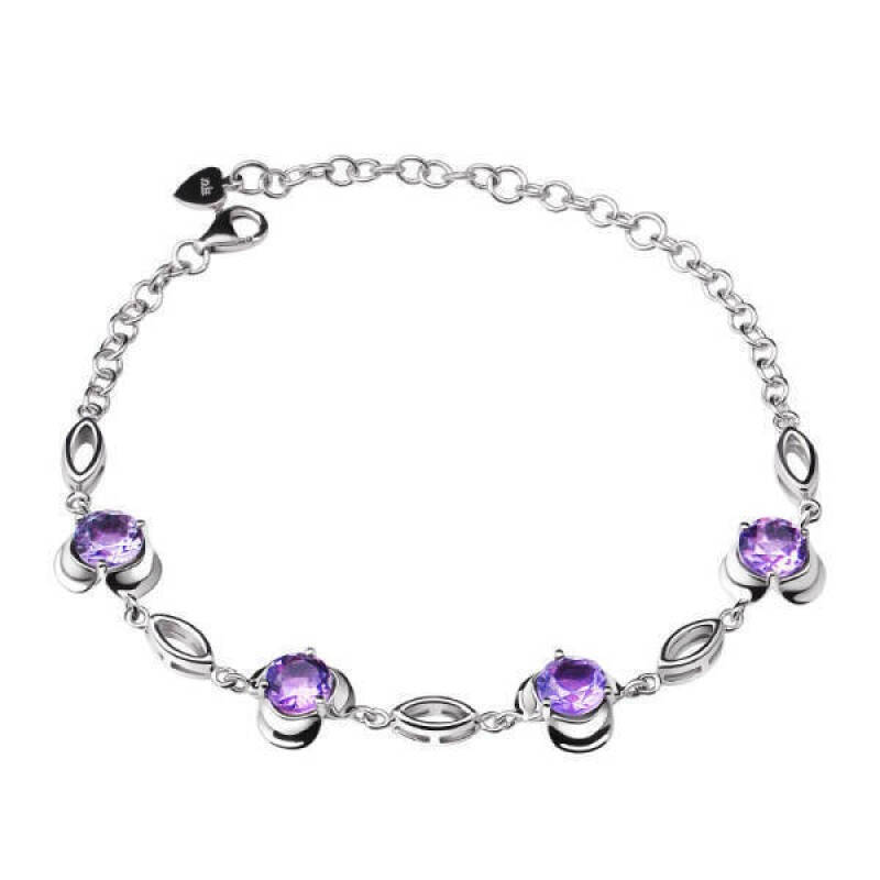 羽兰 时尚天然紫水晶手链图片