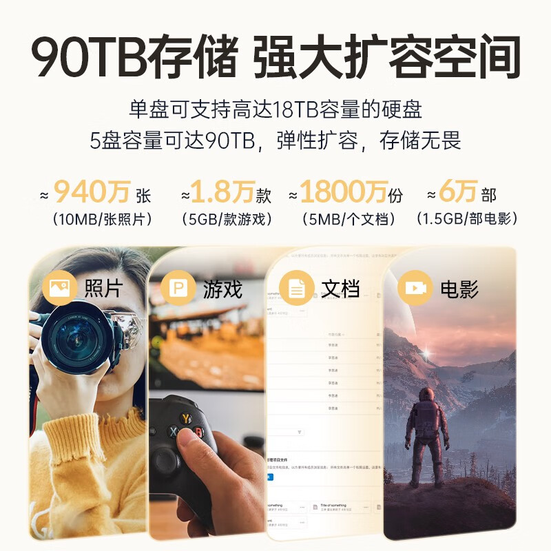奥睿科硬盘盒硬盘柜，磁吸收纳设计