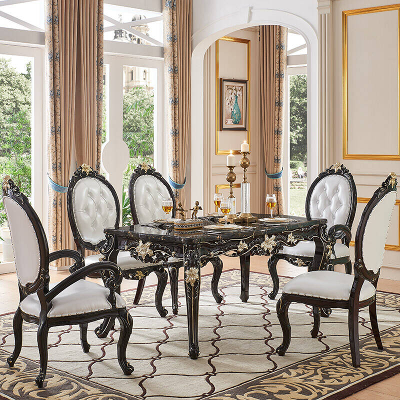 梦美斯宣 欧式新古典餐桌椅图片
