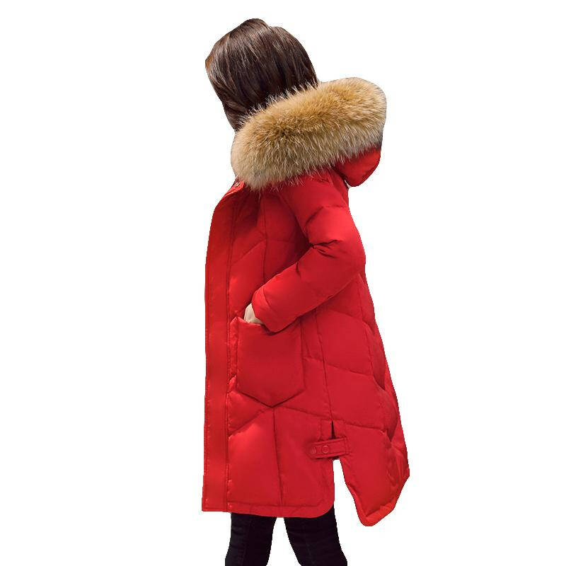桂兰珊新款韩版冬季女装中长款羽绒外套