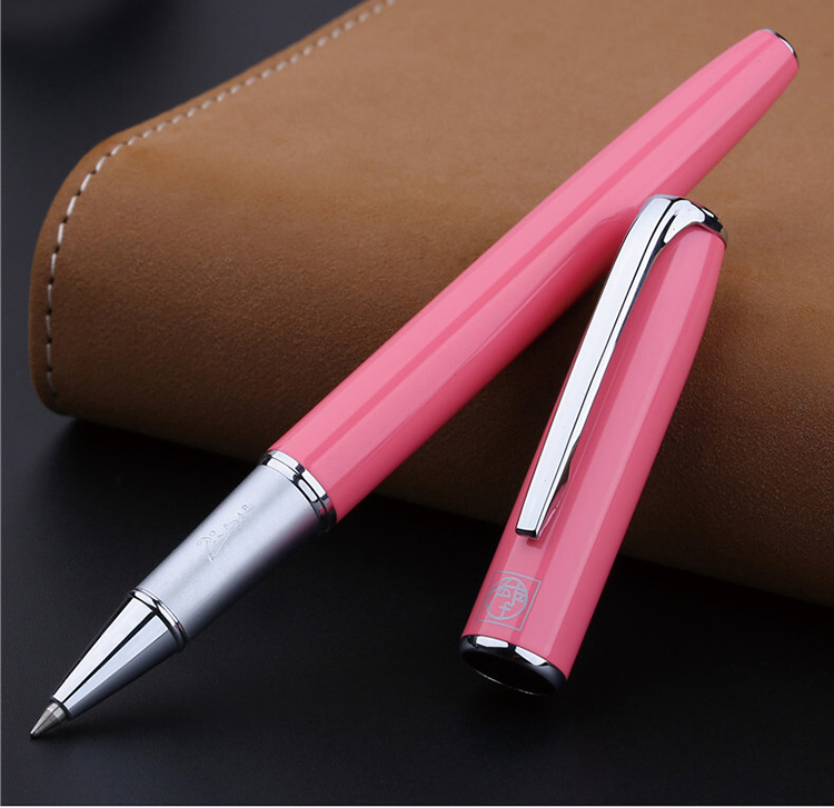 Ручка Pimio Signature Pen, деловая подарочная шариковая ручка для взрослых и студентов, для практики письма, для мужчин и женщин, подарок на Новый год, 0.5 мм, 916 светло-розовый