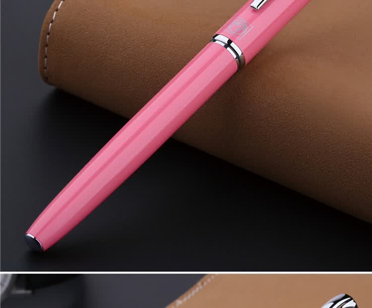 Ручка Pimio Signature Pen, деловая подарочная шариковая ручка для взрослых и студентов, для практики письма, для мужчин и женщин, подарок на Новый год, 0.5 мм, 916 светло-розовый