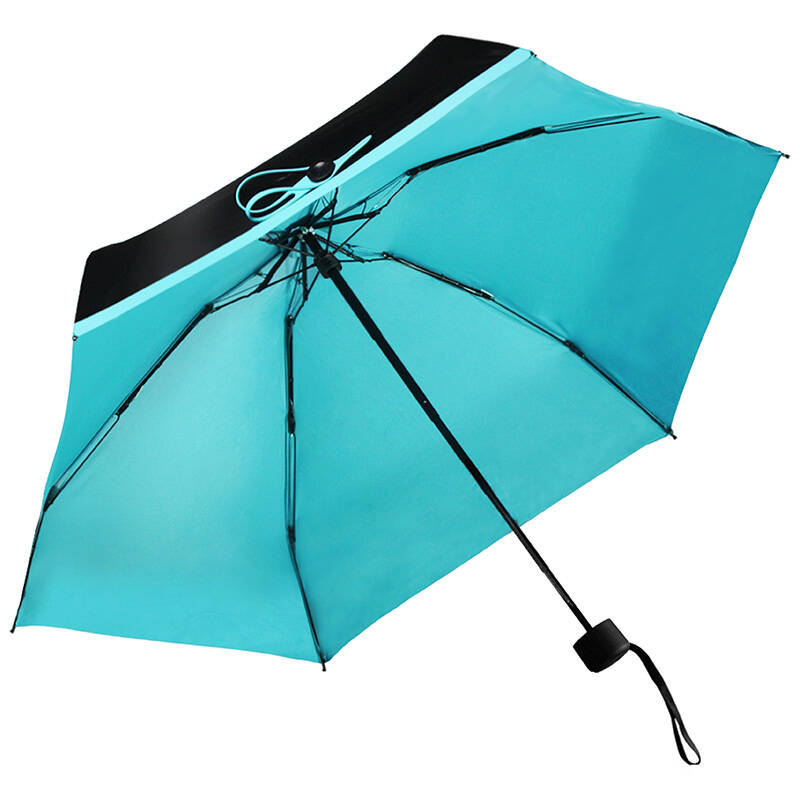 黑柠檬马卡龙色袖珍遮阳伞
