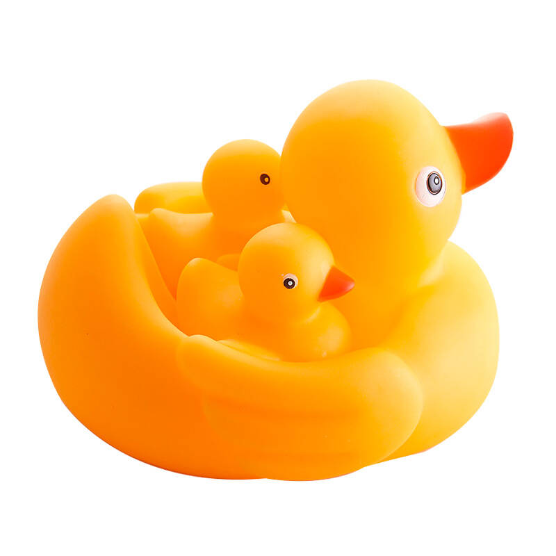 日康PVC母子鸭洗澡玩具图片