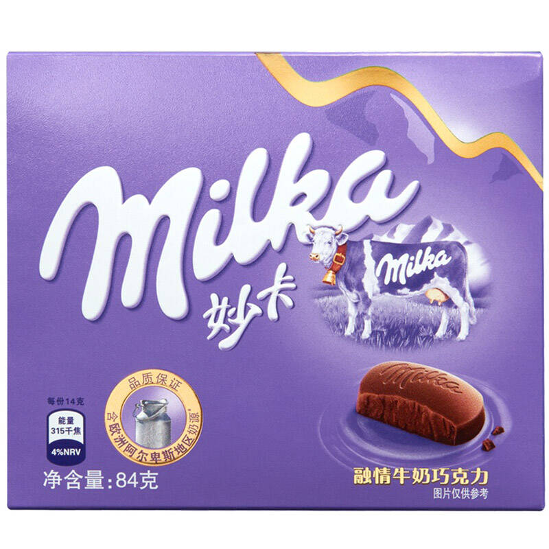 妙卡 融情牛奶巧克力84g