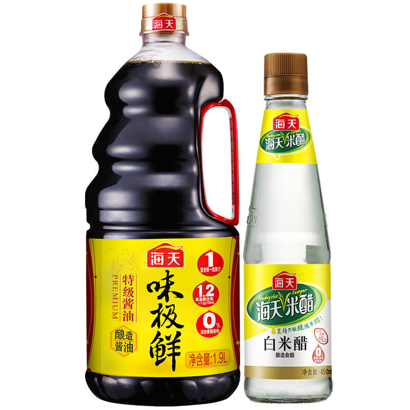 海天 黄豆酿造酱油酱油蒸鱼豉油1.9L