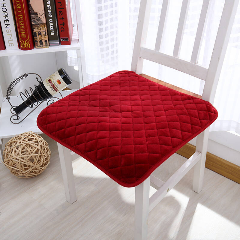 昕度 红色椅子垫 
