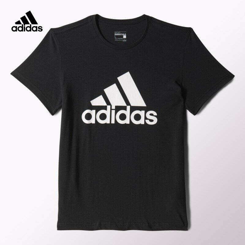 adidas 运动型格短袖T恤