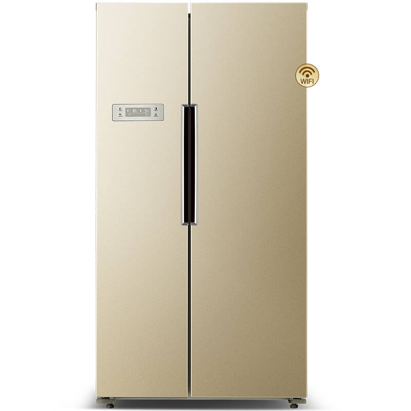 奥马521升智能变频风冷无霜对开门冰箱