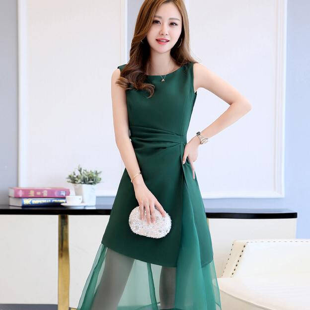 韩版短袖性感连衣裙
