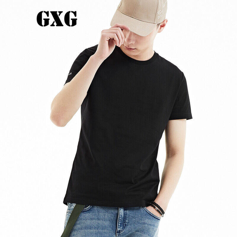 GXG韩版圆领短袖T恤