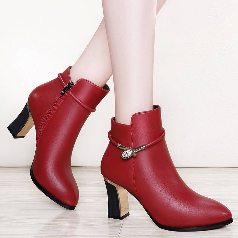 莱卡金顿 流行高跟鞋 红色图片