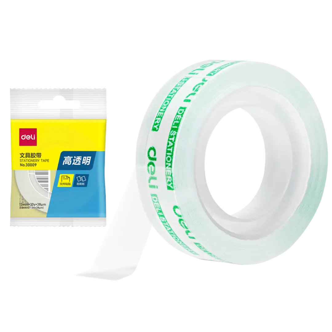 得力 30009 胶带12mm*30y*38um 48袋装