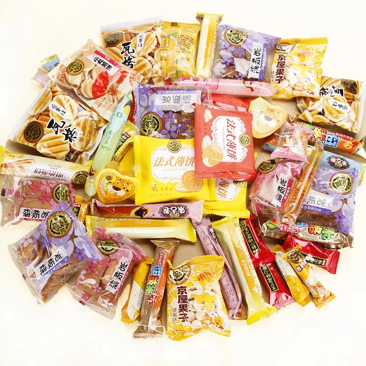 徐福记 糖果年货礼盒零食大礼包 糕点礼盒装酥心糖沙琪玛米格玛多口味 零食大礼包5...