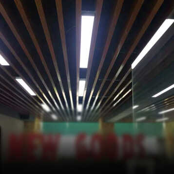 围普(weipu) 办公室吊灯led长方形吊线灯具超市写字楼日光灯照明工程