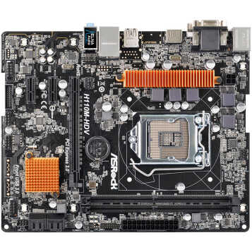 华擎(asrock)h110m-hdv主板 ( intel h110/lga 1151 )