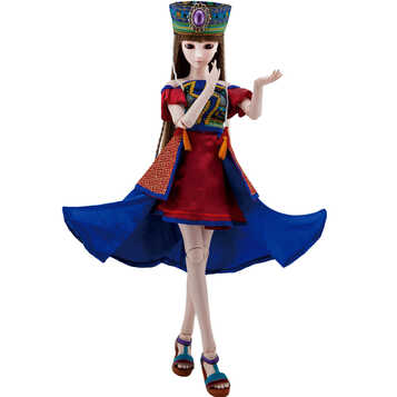 叶罗丽 叶罗丽娃娃精灵梦夜萝莉仙子儿童玩具60cm 黑香菱(二套衣服)图片