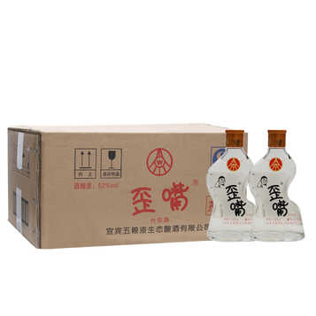 五粮液小酒52度五粮液歪嘴小酒100ml*24 浓香型白酒 整箱装