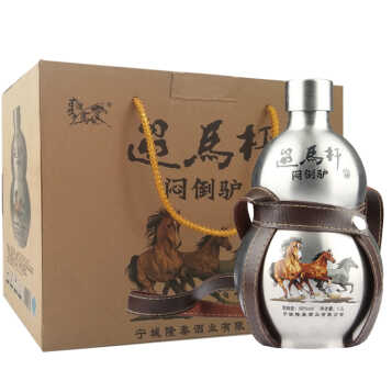 【京东配送】闷倒驴 遛马杆 60度整箱装白酒 1500ml*2瓶口感清香型