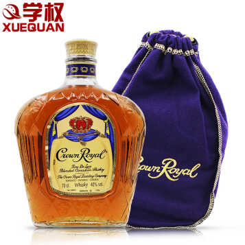 【京东配送】洋酒加拿大皇冠威士忌【canadian royal】750ml