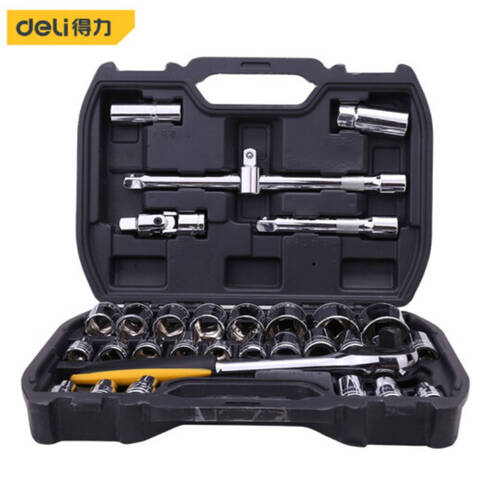 得力 棘轮扳手组合 32件套 DL1032 