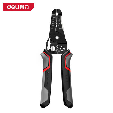 得力 剥线钳   7寸 0.8-2.6mm DL2609
