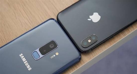 三星S9+和iPhone X拍..