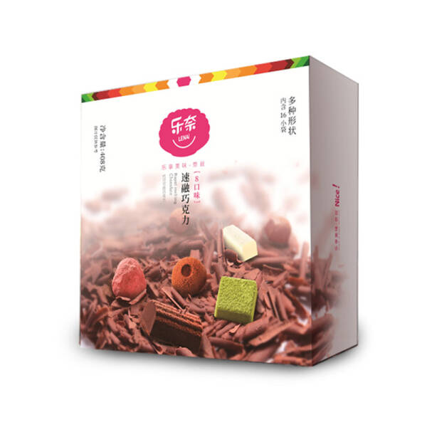 乐奈 8口味组合松露形黑巧克力礼盒装图片