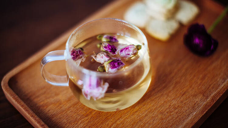 花开时赏花花败时饮茶，这壶花茶