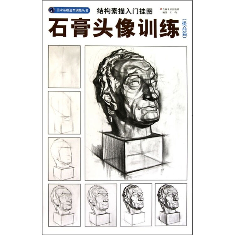 结构素描入门挂图:石膏头像训练(提高篇)