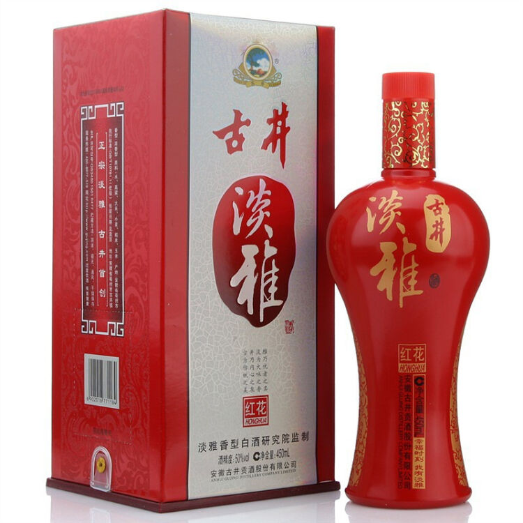 古井贡酒 红花淡雅50度 450ml【图片 价格 品牌 评论-京东