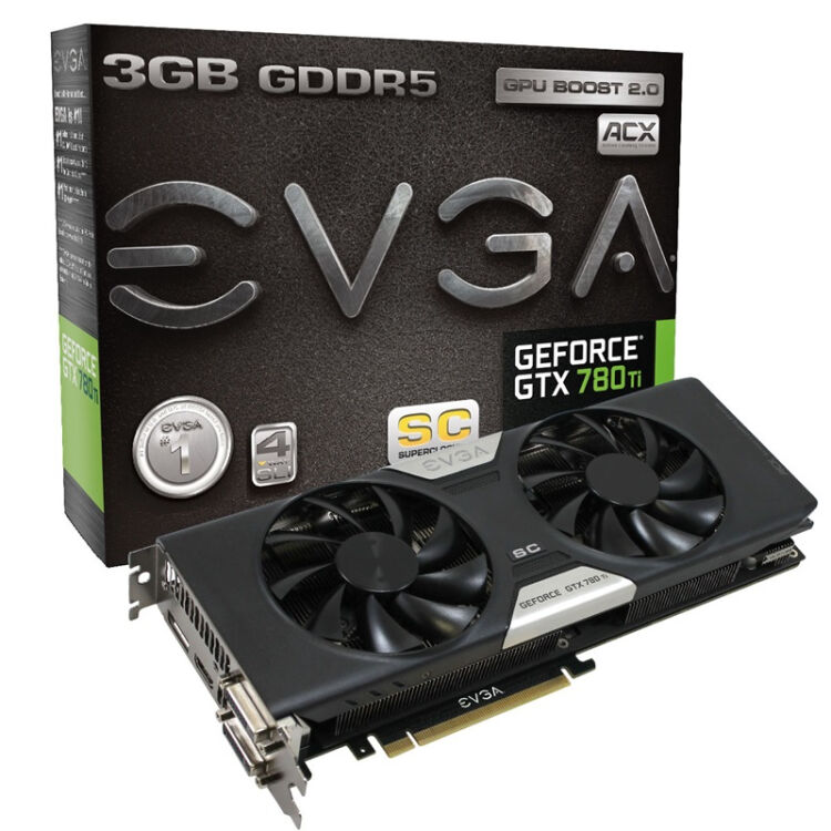 evga(evga) gtx780ti 3g sc w/acx cooler 1006-1072mhz/7000mhz 384