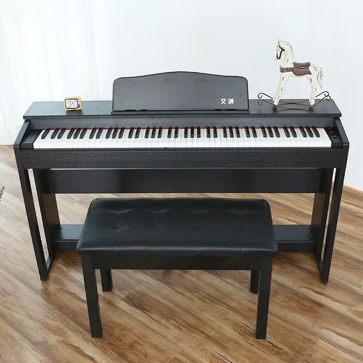 艾淇 eyki a 103黑 电钢琴88键重锤键盘考级儿童教学专业电钢琴成人数码电子钢琴