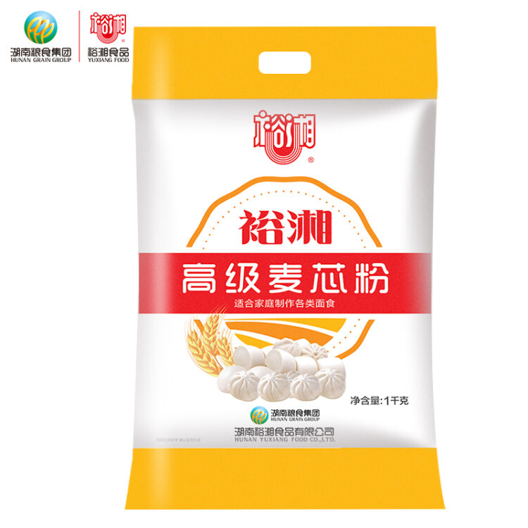 裕湘面粉高级麦芯粉中筋多用途馒头包子小麦粉1kg