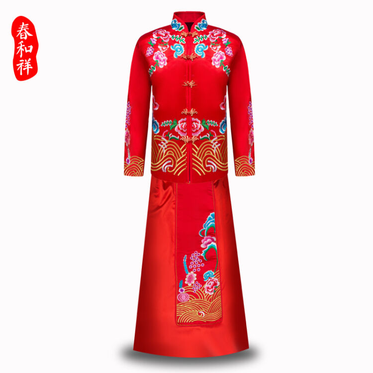 春和祥百花同寿高档女士裙装寿衣 女寿服 冲喜寿衣 老人老衣服 小码