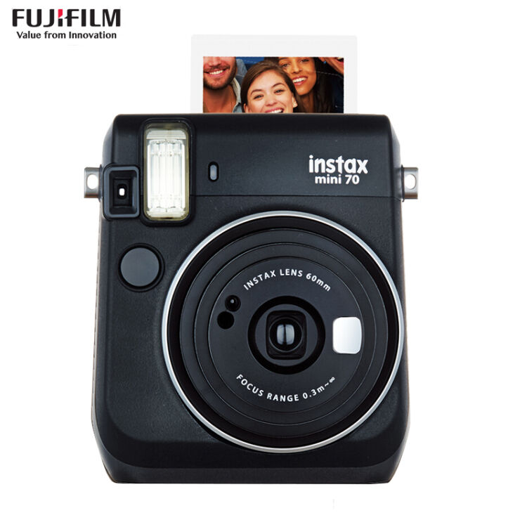 富士(fujifilm)instax 一次成像相机 mini70相机 墨玉黑