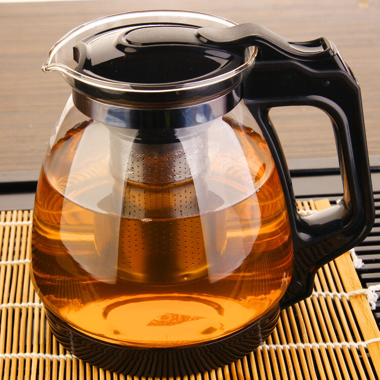 金熊 茶具大容量茶壶飘逸壶耐热玻璃泡茶壶2200ml