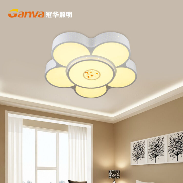 冠华照明led吸顶灯客厅灯圆现代简约卧室创意艺术灯51835 51835/72w