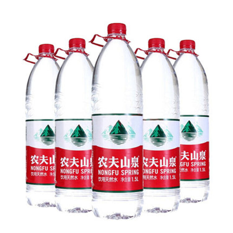 农夫山泉 饮用天然水家庭桶装矿泉水弱碱性 1.5l*12瓶 整箱